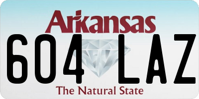 AR license plate 604LAZ