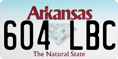 AR license plate 604LBC