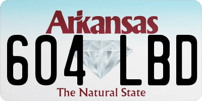 AR license plate 604LBD