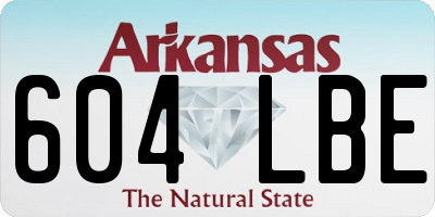 AR license plate 604LBE