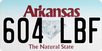 AR license plate 604LBF
