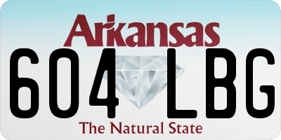 AR license plate 604LBG