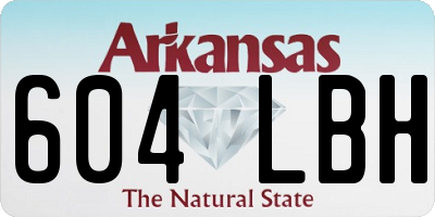 AR license plate 604LBH