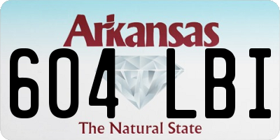 AR license plate 604LBI