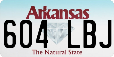 AR license plate 604LBJ