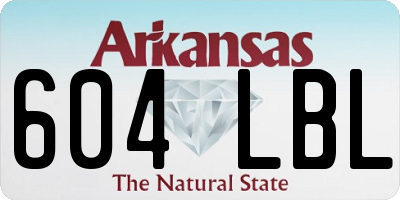 AR license plate 604LBL