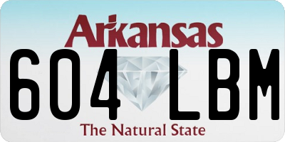 AR license plate 604LBM