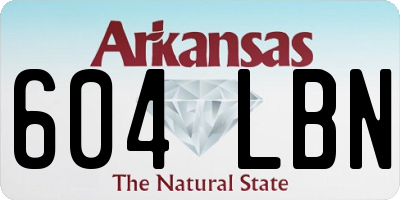 AR license plate 604LBN