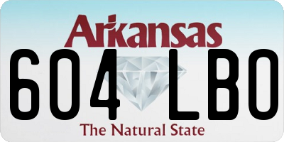 AR license plate 604LBO
