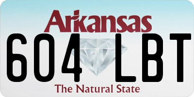 AR license plate 604LBT