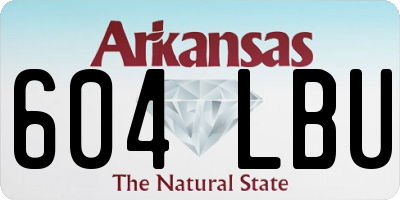 AR license plate 604LBU