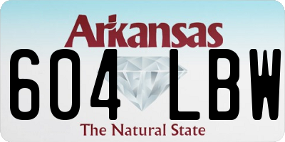 AR license plate 604LBW