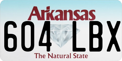 AR license plate 604LBX