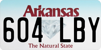 AR license plate 604LBY