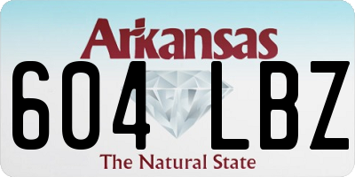 AR license plate 604LBZ