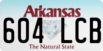 AR license plate 604LCB