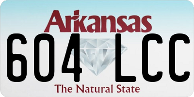 AR license plate 604LCC