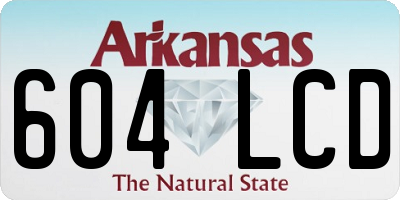 AR license plate 604LCD