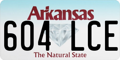 AR license plate 604LCE