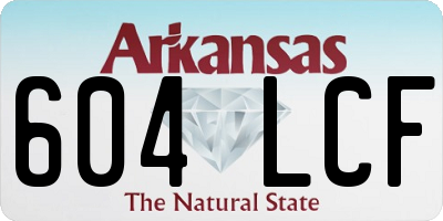 AR license plate 604LCF