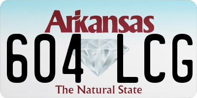 AR license plate 604LCG