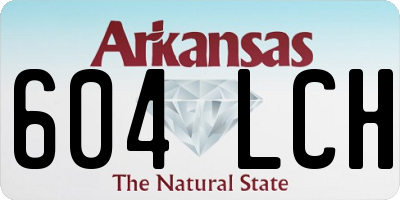 AR license plate 604LCH