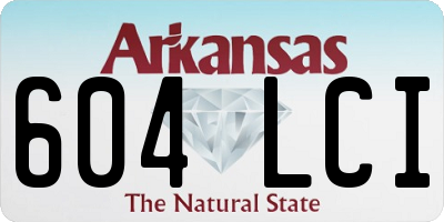 AR license plate 604LCI