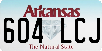 AR license plate 604LCJ