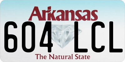 AR license plate 604LCL