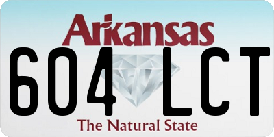 AR license plate 604LCT