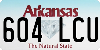 AR license plate 604LCU