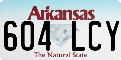 AR license plate 604LCY