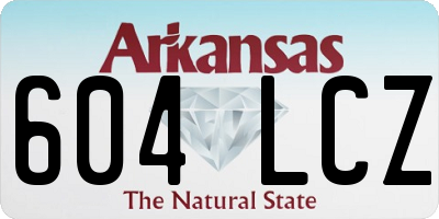 AR license plate 604LCZ