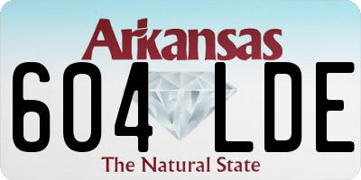 AR license plate 604LDE