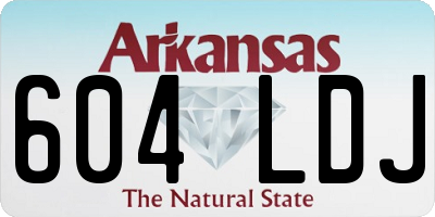 AR license plate 604LDJ