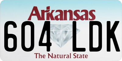 AR license plate 604LDK