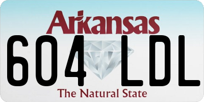 AR license plate 604LDL