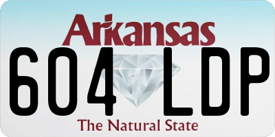 AR license plate 604LDP
