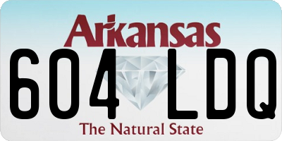 AR license plate 604LDQ