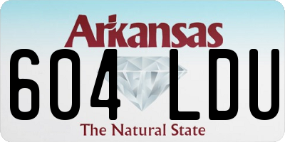 AR license plate 604LDU