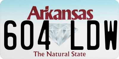 AR license plate 604LDW