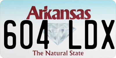AR license plate 604LDX