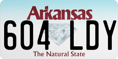 AR license plate 604LDY
