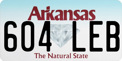 AR license plate 604LEB
