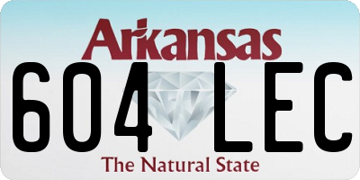 AR license plate 604LEC