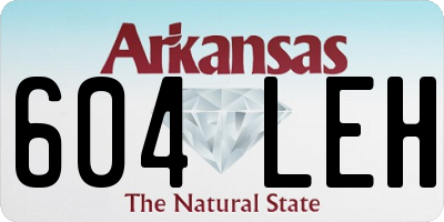 AR license plate 604LEH