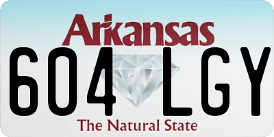 AR license plate 604LGY