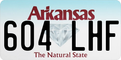 AR license plate 604LHF