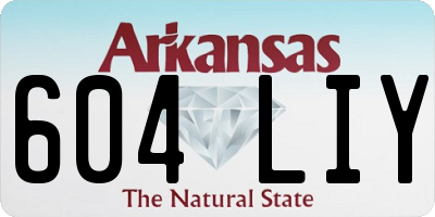 AR license plate 604LIY