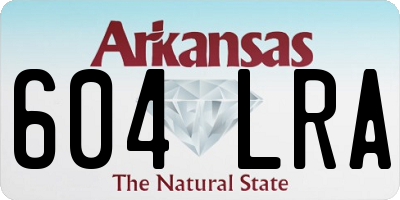 AR license plate 604LRA